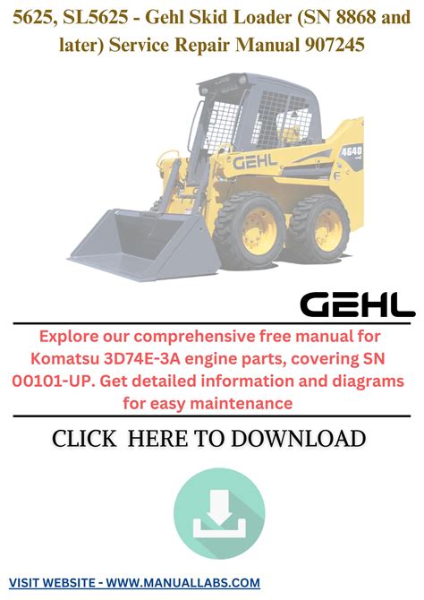 gehl sl5625 skid steer|gehl 5625 parts manual.